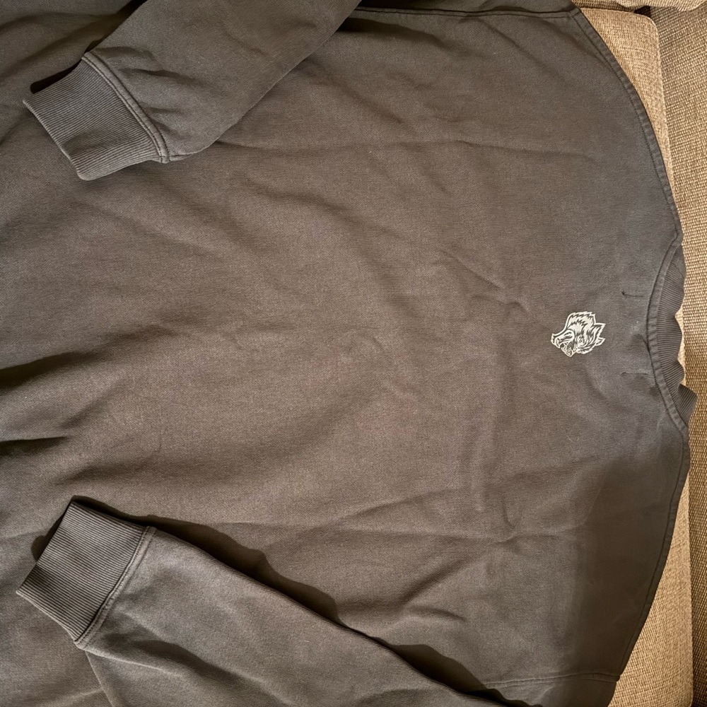 DARC SPORT MMXV GRUNGE OVERSIZED LONDON UNISEX CREWNECK IN WOLF GRAY NWOT - Picture 4 of 5